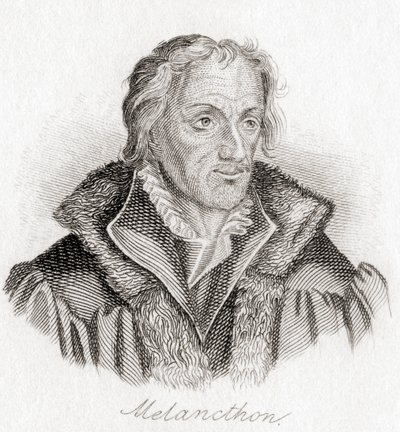Philip Melanchthon, 1497-1560, geboren Philipp Schwartzerdt door Unknown